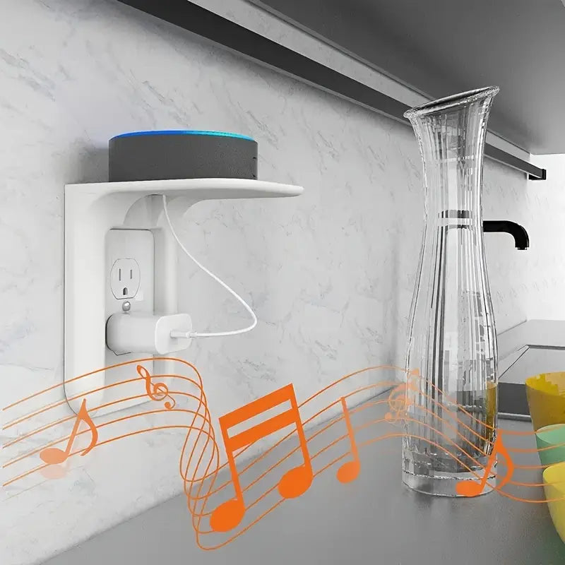 Outlet Shelf for Google Home - Space-Saving Wall Holder