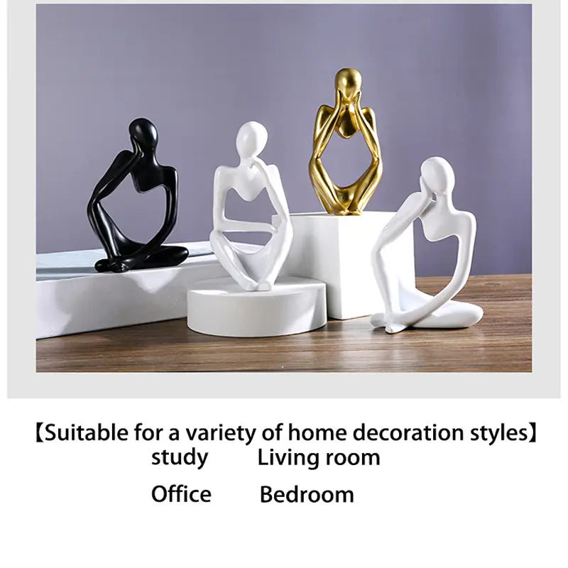 Mini Abstract Character Ornament for Creative Home Decor