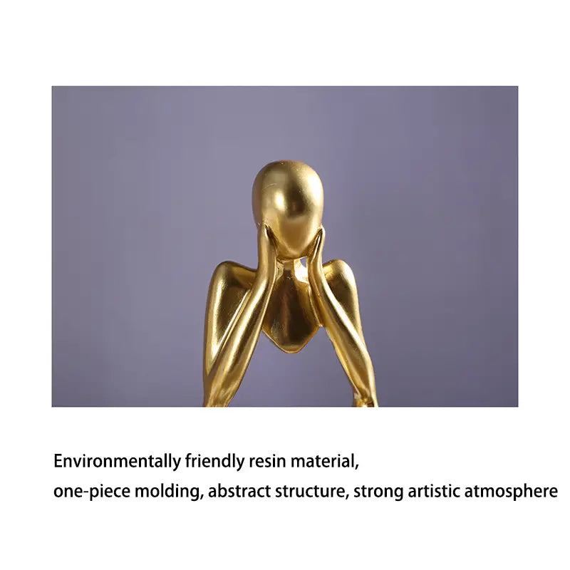 Mini Abstract Character Ornament for Creative Home Decor
