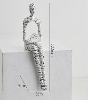 Abstract White Luxury Home Decor Statue (One Piece)