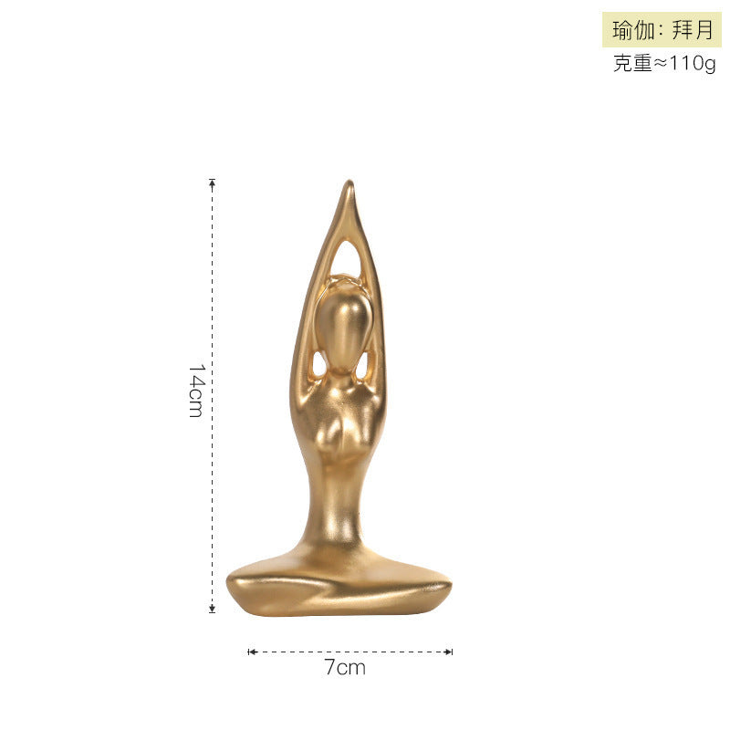 Nordic Minimalist Yoga Girl Decor for Modern Home