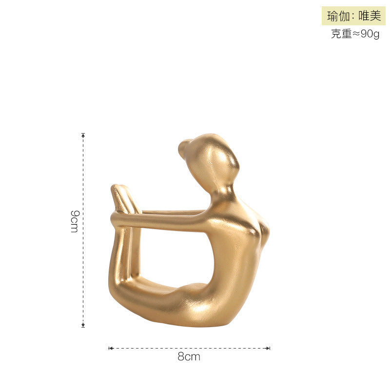 Nordic Minimalist Yoga Girl Decor for Modern Home