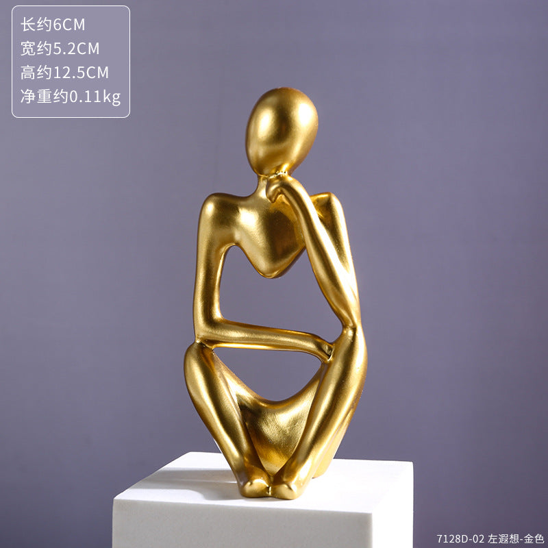 Creative Resin Figurine Abstract Art for Home Decor