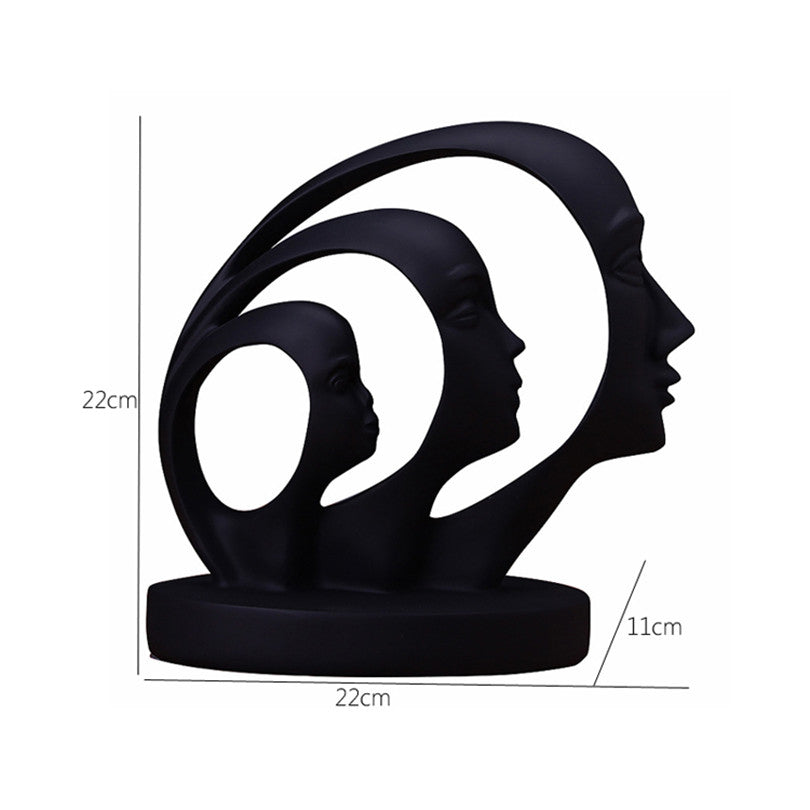 Nordic Modern Minimalist Resin Figurine Home Decor