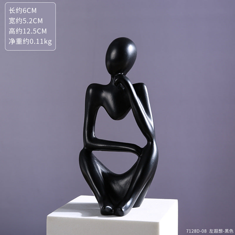 Creative Resin Figurine Abstract Art for Home Decor