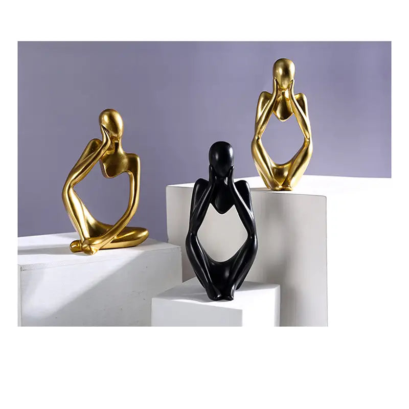 Mini Abstract Character Ornament for Creative Home Decor
