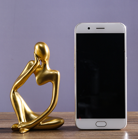 Creative Resin Figurine Abstract Art for Home Decor